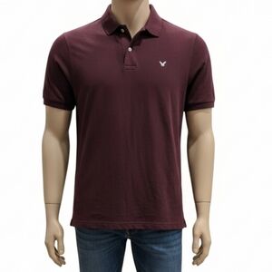American Eagle Outfitters Burgundy Polo Shirt